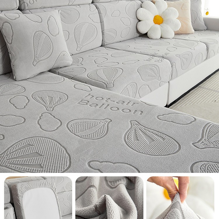 2023 nueva cubierta elástica del sofá cubierta trasera todo incluido cuatro estaciones universal antideslizante sofá cojín cubierta Toalla de tela cojín