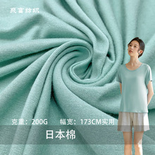 日本棉200g人棉弹力莱卡布黏胶纤维面料时装打底衫背心针织面料
