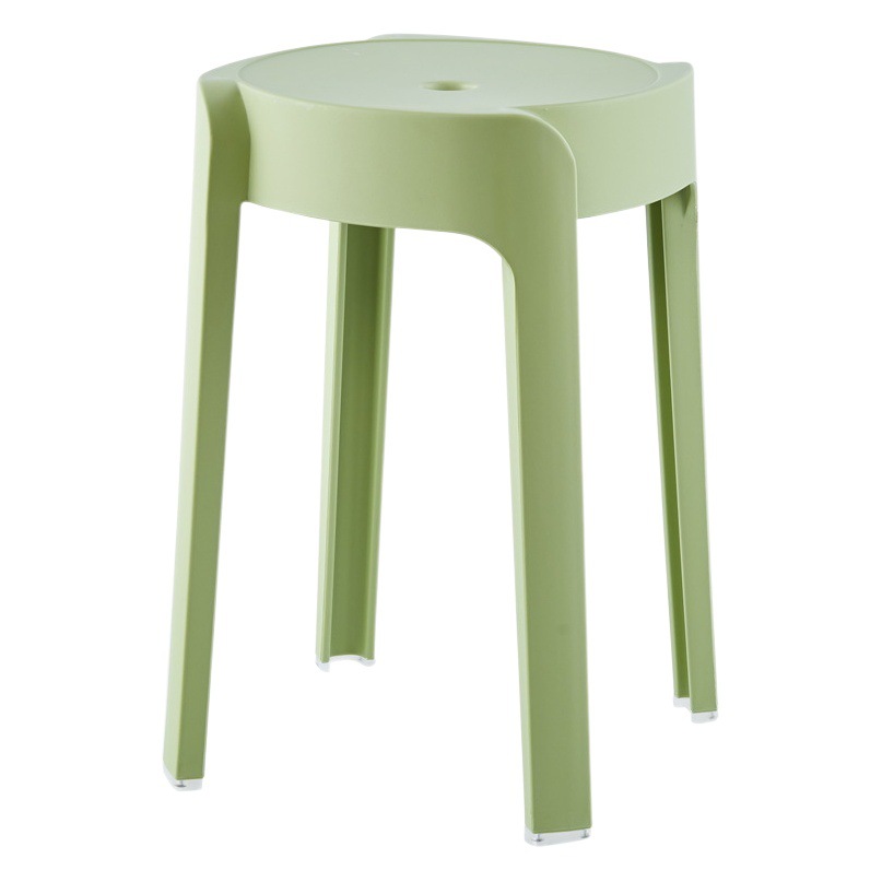 Plastic Stool Household Stackable Cyclone Stool Simple Living Room Dining Table Round Stool Portable Windmill Stool Creative Bench