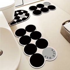 硅藻泥地墊簡約吸水防滑浴室地墊三件套家用洗手間耐髒耐磨地墊