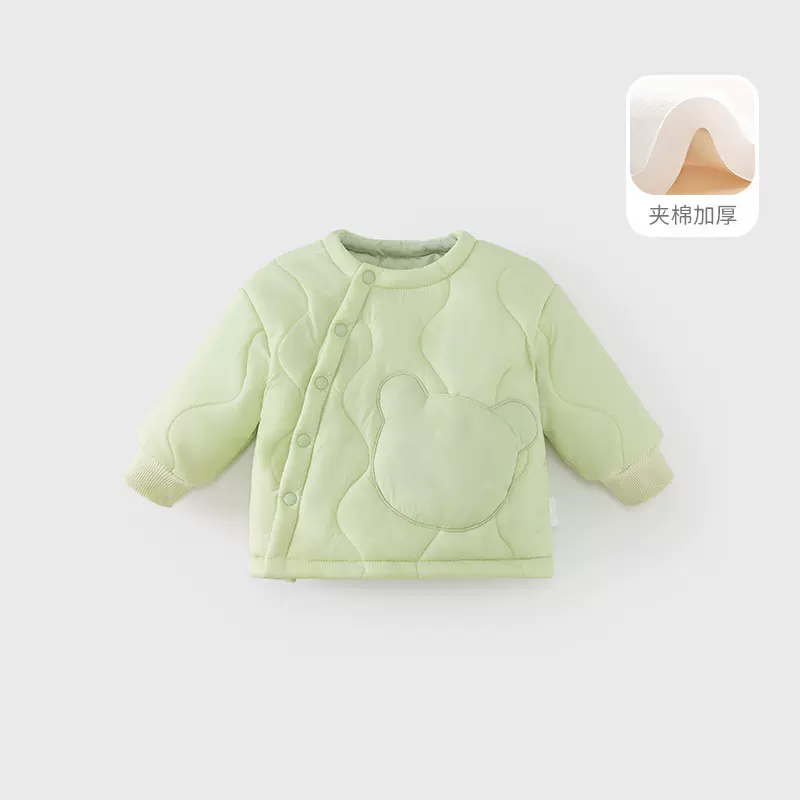 儿童棉服a类夹棉女宝宝冬装外套加厚保暖男童宝宝冬季外出棉服