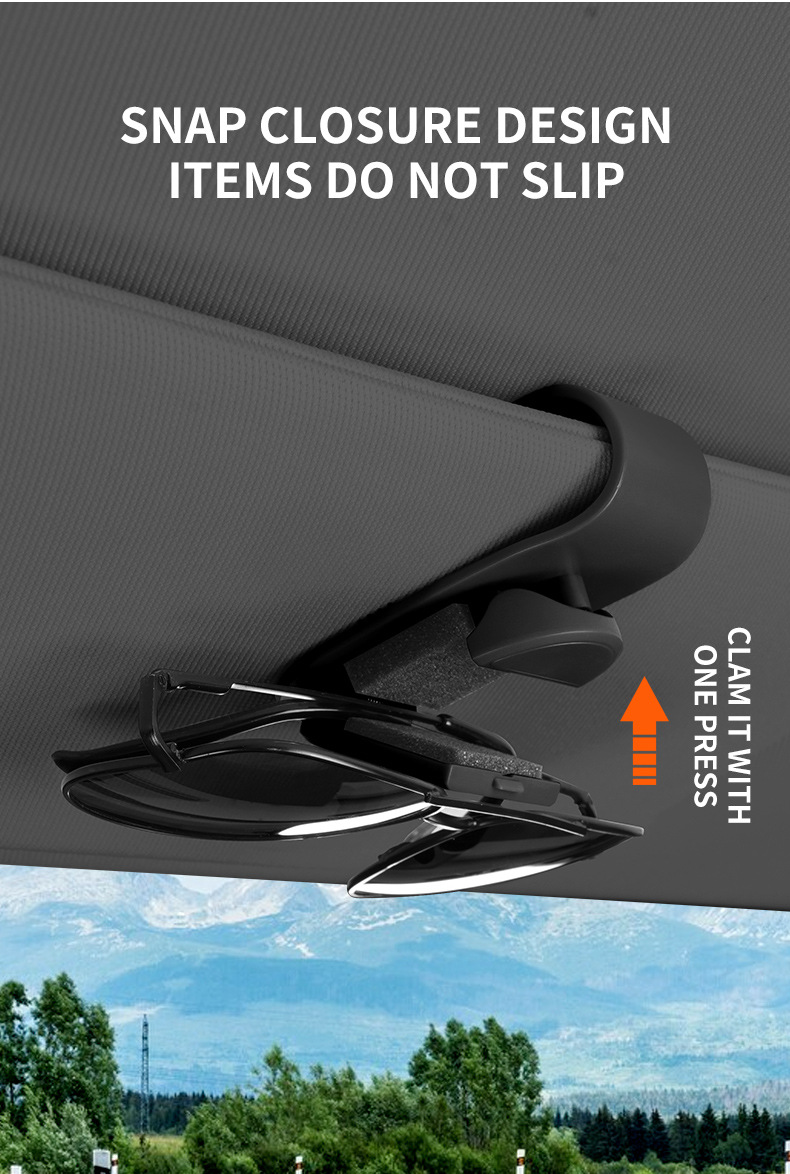 New car glasses clip car multifunctional sun visor clip bill coin storage sunglasses bracket sunglasses