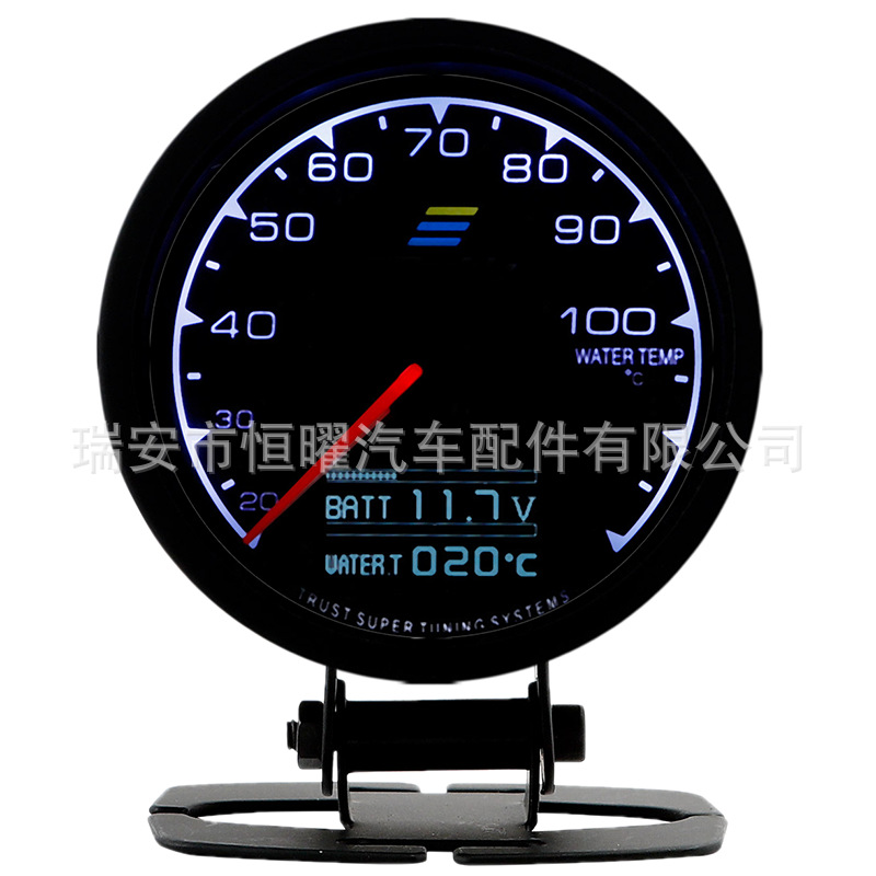 Car Modification Instrument Greddi Water Temperature, Engine Speed, Oil Pressure, Turbocharger Voltage, Vacuum, and Exhaust Temperature Multifunctional Vehicle Gauge