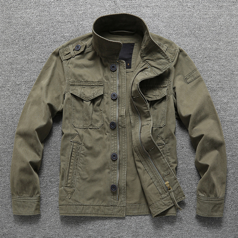 Invierno nuevo estilo chaqueta de mediana edad hombre simple más chaqueta de camuflaje de terciopelo al por mayor chaqueta de hombre casual gruesa cálida otoño
