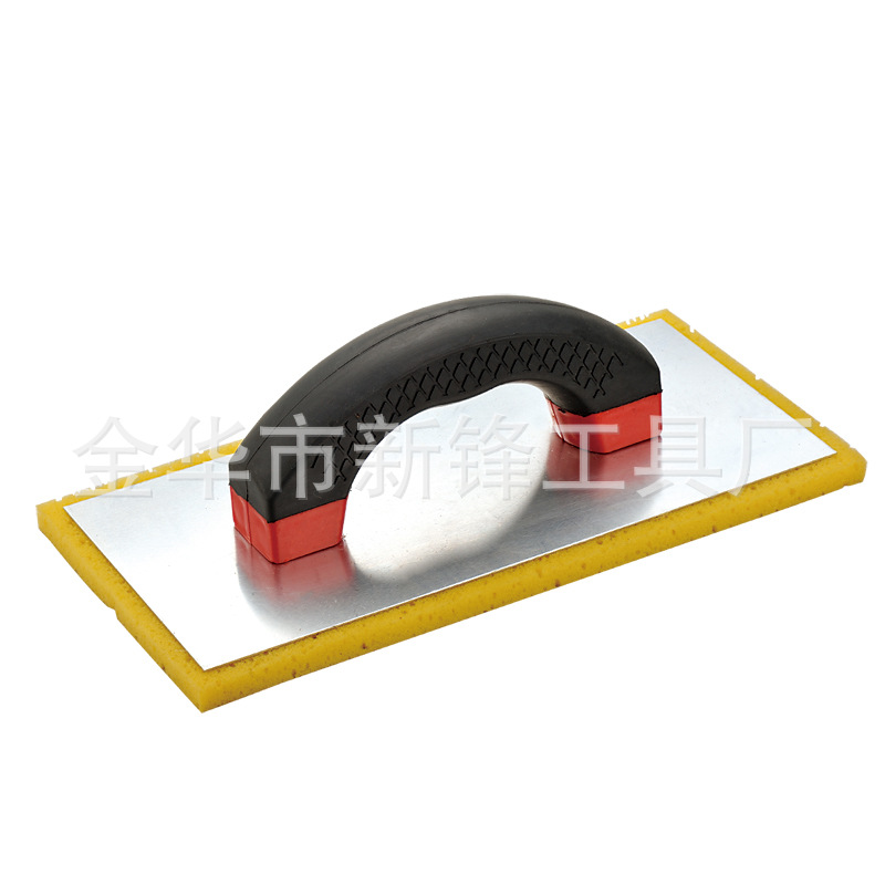 厂家供应塑料手柄抹泥板双色手柄+铝板+海绵