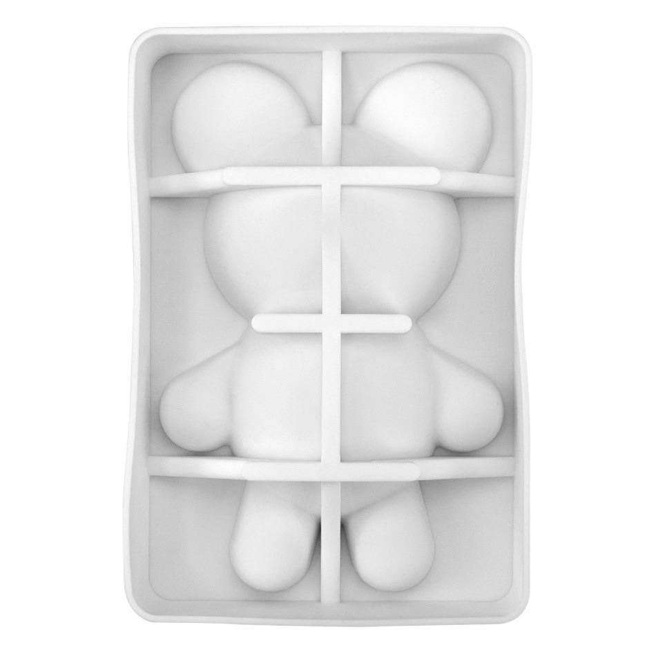 Nueva 3D oso helado mousse pastel molde DIY chocolate sándwich percusión Silicona