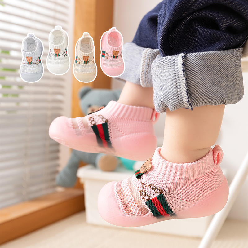 2024 primavera y verano zapatos para niños pequeños con suela suave antideslizante malla transpirable zapatos de piso de verano para niños zapatos de hielo