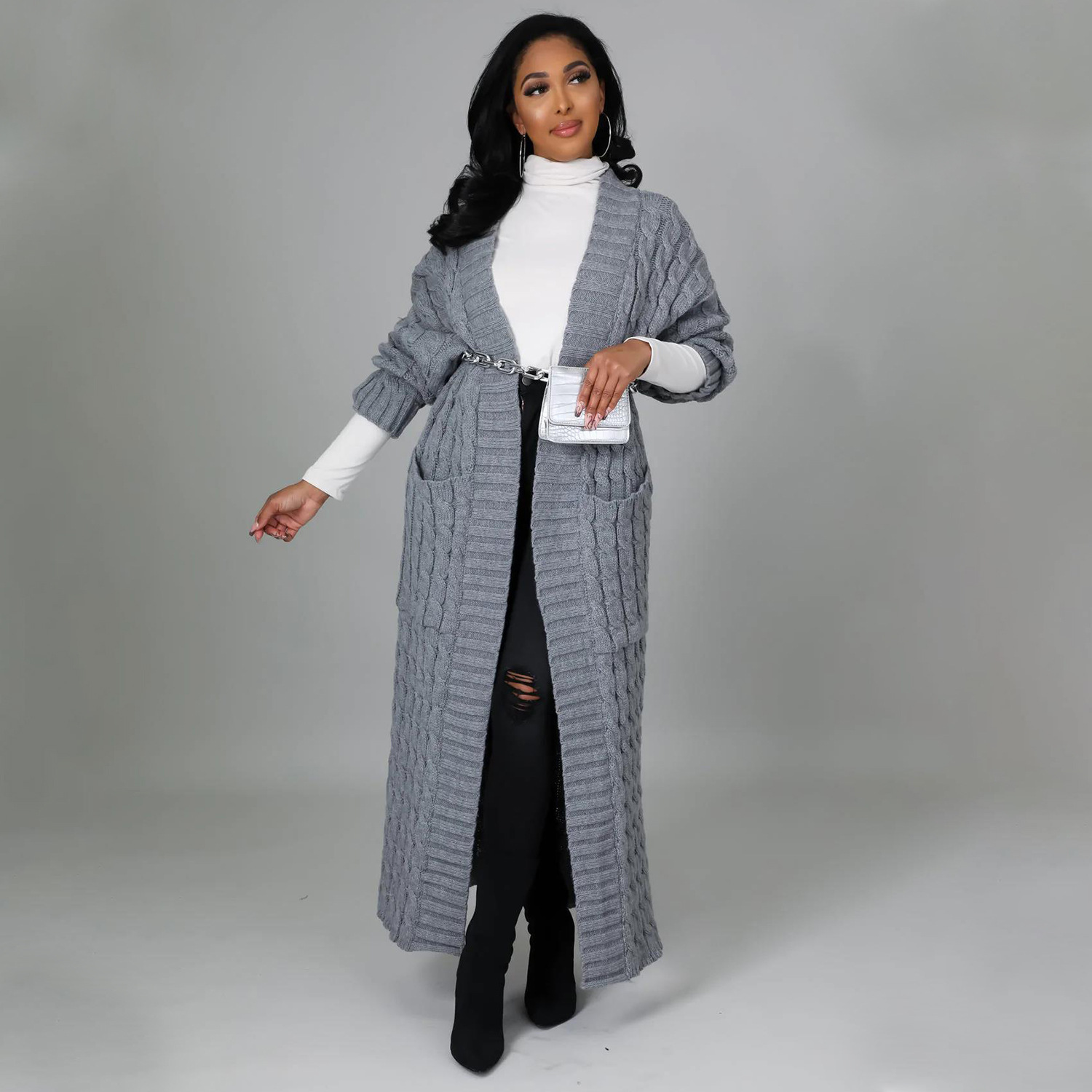 Long Sleeve Long Sweater Coat - Sweaters - Uniqistic.com