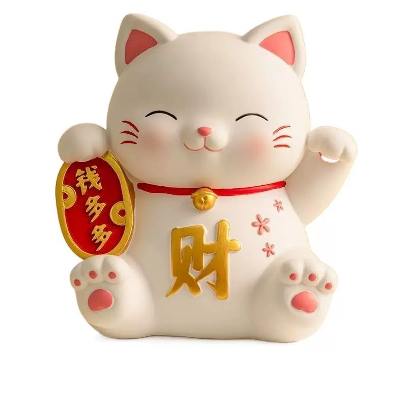 招き猫貯金箱 大型装飾品 ビニール製 落下防止 子供 男の子 女の子 大容量貯金箱 取り出し禁止|undefined