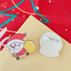 Cartoon Christmas small bell, brooch, badge, accessory for elementary school students, Birthday gift