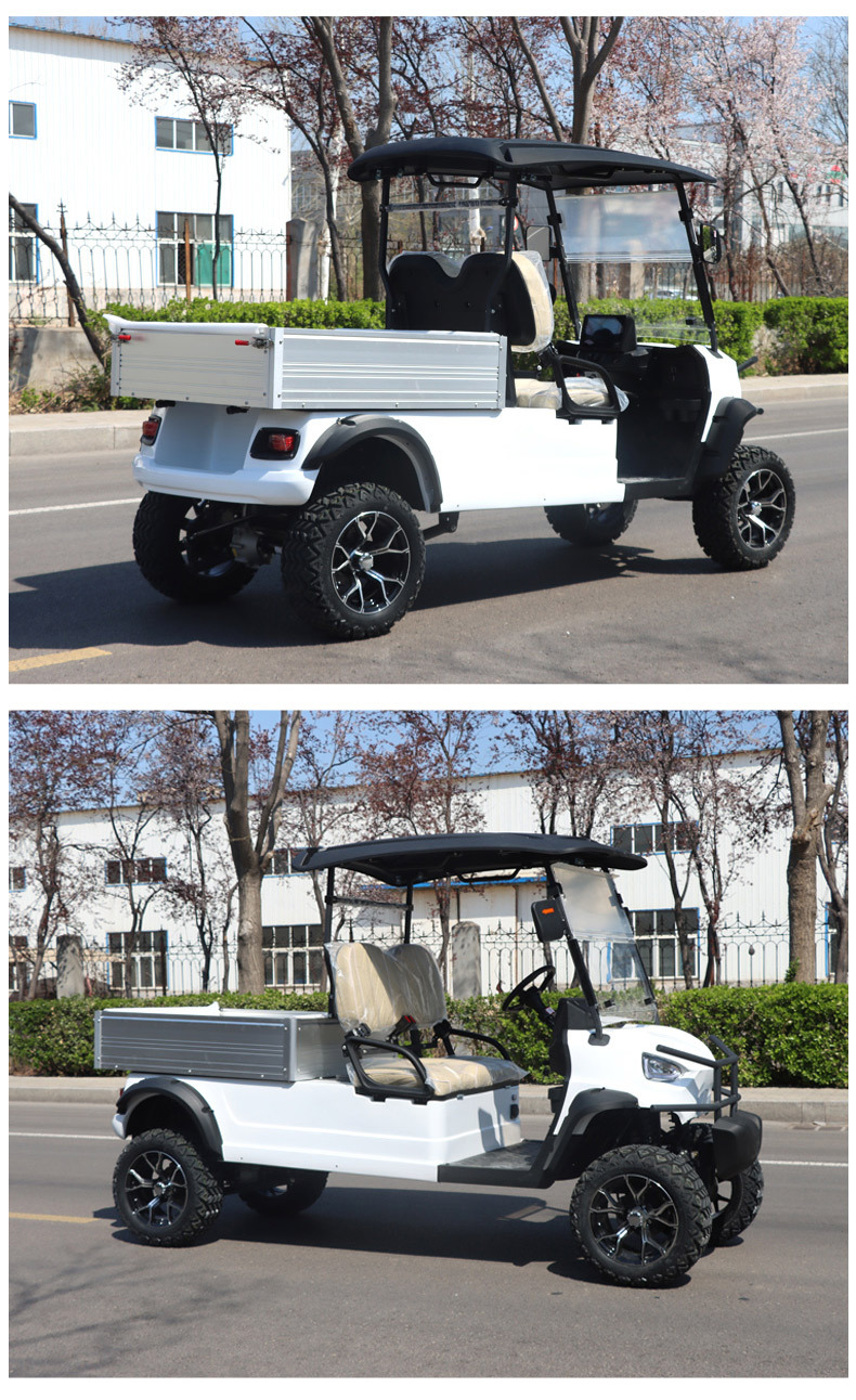 Golf Cart Manufacturer 2-Seater Electric Transport Vehicle Export Golf Cargo Vehicle Hotel 6-Seater Golf Cart