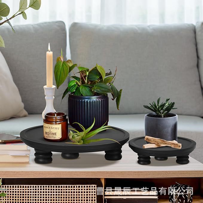 Estante de almacenamiento de escritorio de madera Estante de almacenamiento de velas de aromaterapia Estante de almacenamiento de madera maciza Artículos de tocador Cosméticos Organizador estante de postre