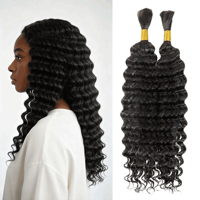 18inch Hot-Selling Braided Deep Wave Hair Extensions Bohemian Braids Wigs Deep Wave Wigs in Stock