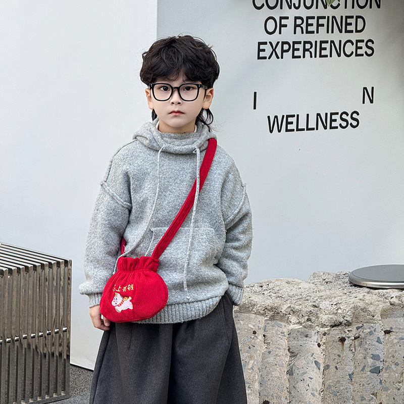 2026 bolsas de Año Nuevo para niños bolsas de Año Nuevo bolsas rojas de Año Nuevo para niños