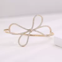 Ювелирные изделия Provan Браслет с бриллиантами в форме бабочки 14K Браслет с культивированными бриллиантами Индивидуальный легкий роскошный браслет из золота 18K