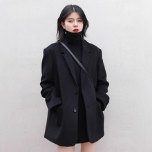 2025秋冬新款赫本风小个子女士毛呢子大衣西服高级感小西装外套女