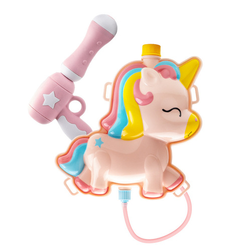 Children's backpack toy water gun pull-out water play beach large capacity water spraying water gun toy water fight sizzles water