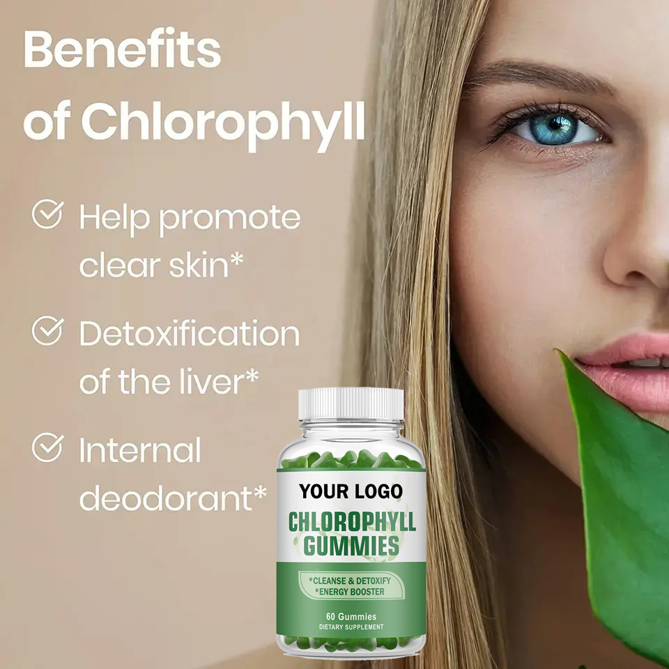 Gesunde, authentische Chlorophyll-Vitamin-Gummibärchen, Chlorophyll-Gummibärchen/OEM_voghion.com