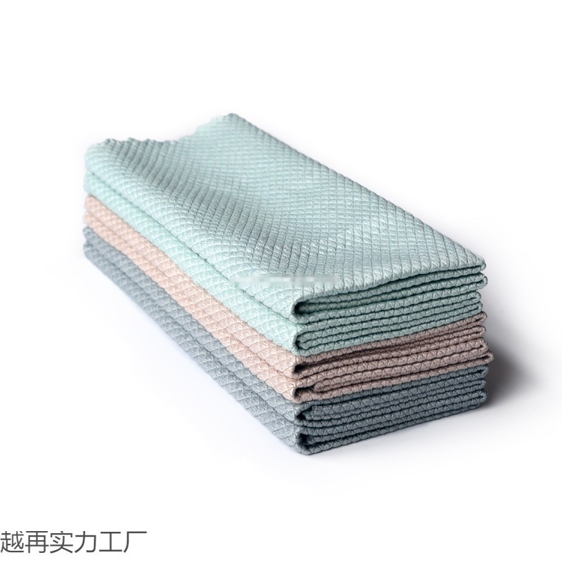 雑巾、魚鱗布、跡が残らない、魚鱗格子テーブルクロス、魚模様ガラス拭きテーブルクロス、家事その他の収納|undefined