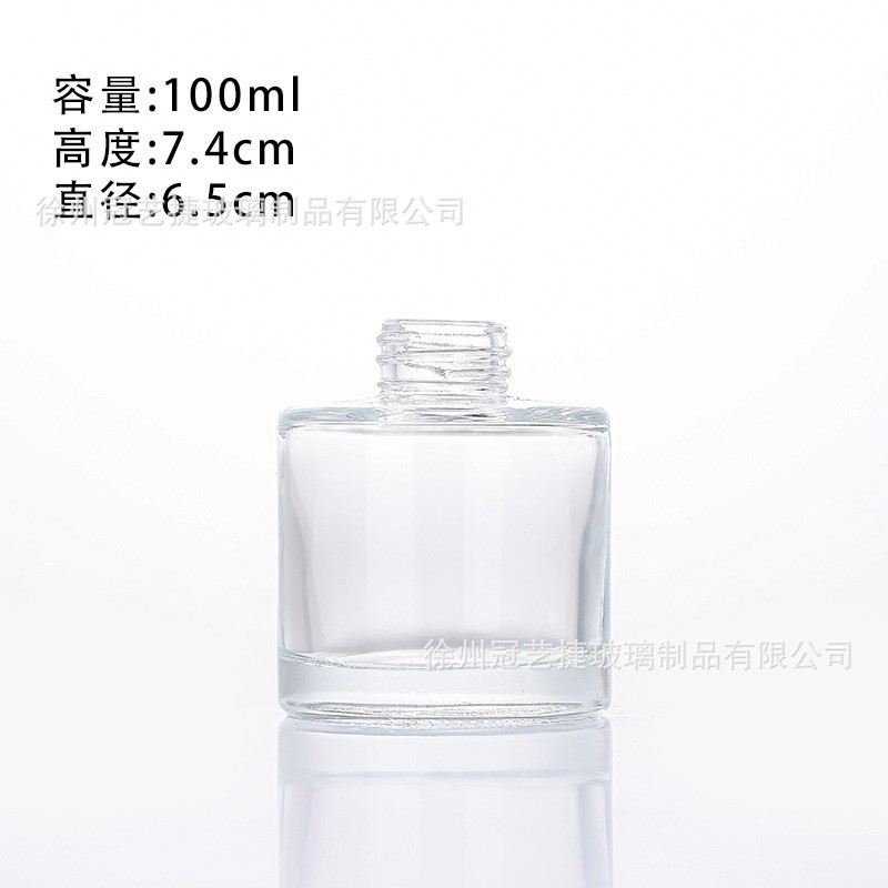 Spot botella de aromaterapia cilíndrica 100ml botella vacía de aromaterapia botella volatilizadora de perfume decoración de botella de incienso de expansión sin fuego interior