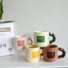 马克杯陶瓷杯子女生情侣设计感办公室喝水杯咖啡杯家用早餐牛奶杯