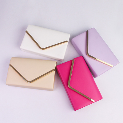 晚宴手拿女包2020新款三角五金装饰单肩包简约时尚斜挎包厂家直销|ms