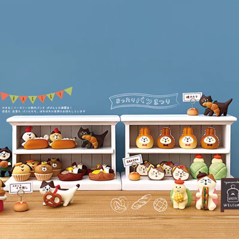 日本の食料品パンベーカリーケーキショップブラインドボックスアクセサリー装飾ZAKKA食品玩具樹脂工芸品小さな装飾品|undefined