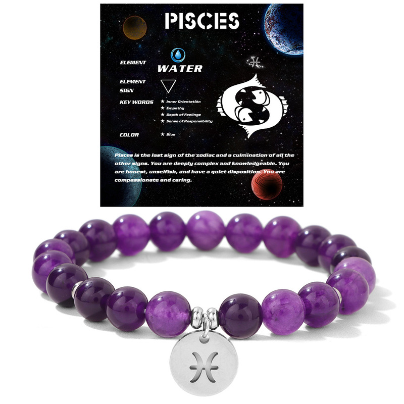 New Style Twelve Zodiac Signs Stainless Steel Pendant Bracelet Natural Stone Bead Bracelet Tiger Eye Stone Zodiac Bracelet Wholesale New Style Twelve Zodiac Signs Stainless Steel Pendant Bracelet Natural Stone Bead Bracelet Tiger Eye Stone Zodiac Bracelet Wholesale
