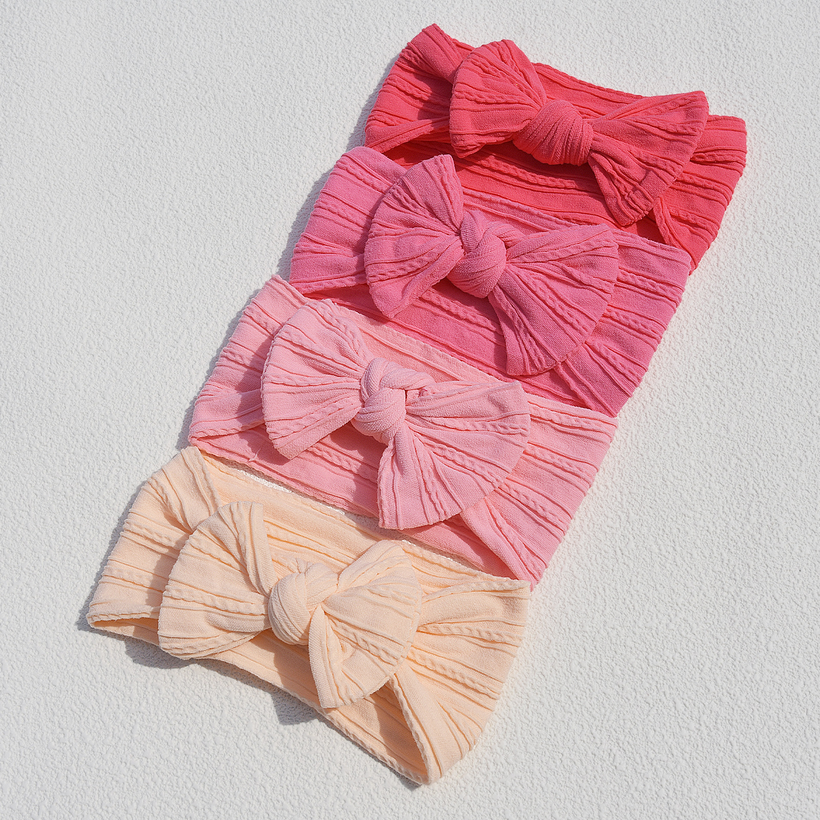 20g Weight Hair Band Hair Accessories Type 1 Piece Quantity Daily Occasion Nylon Material Solid Color, Bow Knot Pattern All Seasons Season Baby Girl'S Gender Simple Style Style Simple Style Baby Girl'S Solid Color Bow Knot Nylon Hair Band 5