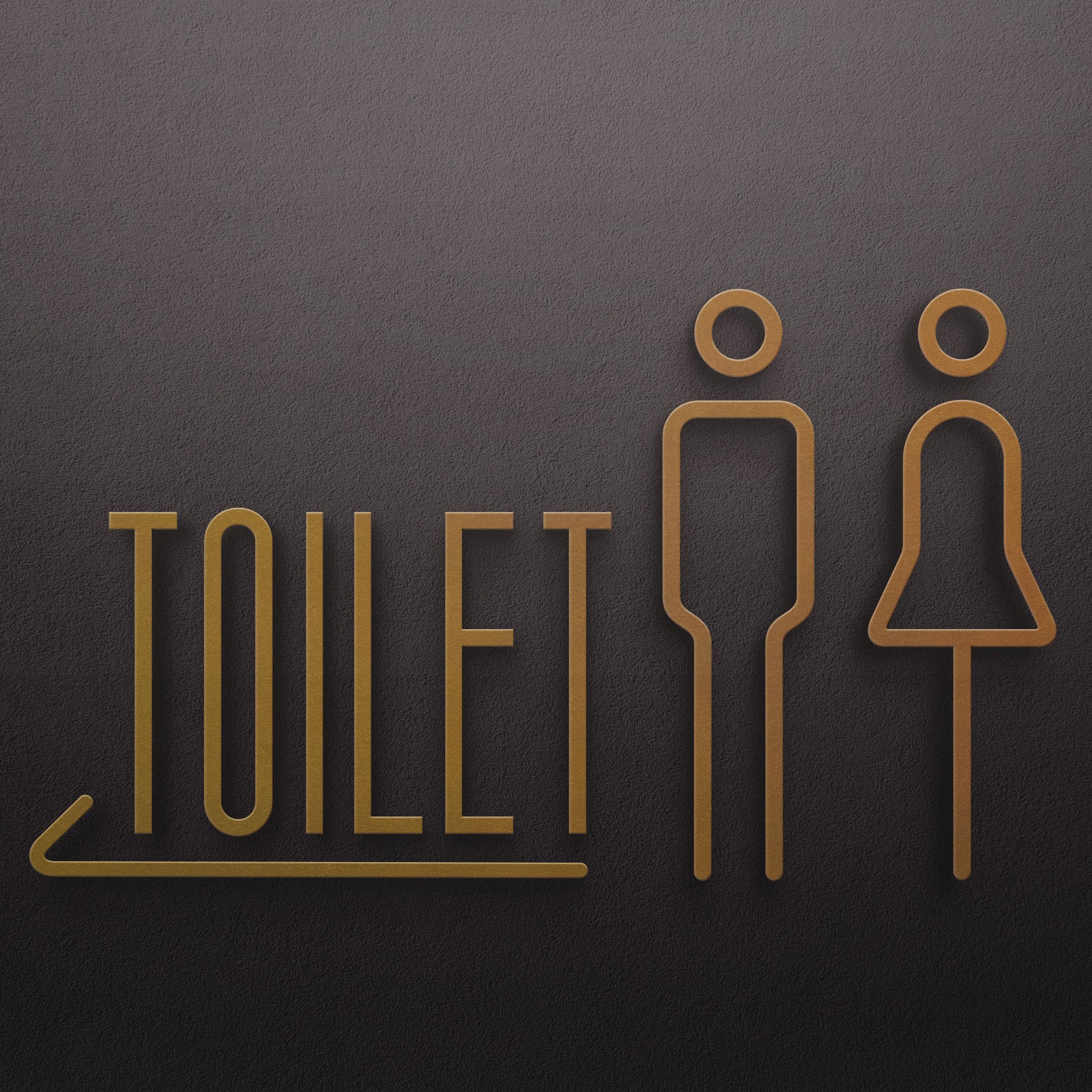店铺酒店民宿3D立体男厕所女厕所卫生间墙贴指示牌厕所门牌WC标牌