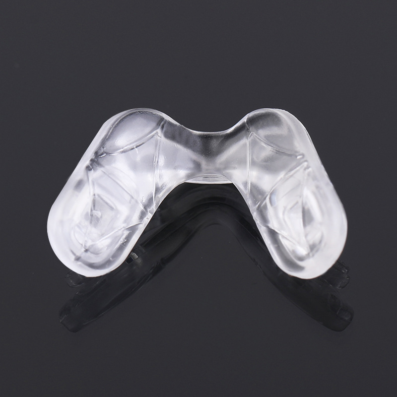 兒童眼鏡U型連體鼻托扭螺絲式雙孔防滑托葉軟硅膠馬鞍鼻托批發