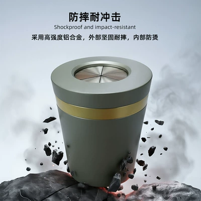 Car ashtray ashtray with cover, anti-ash scattering and