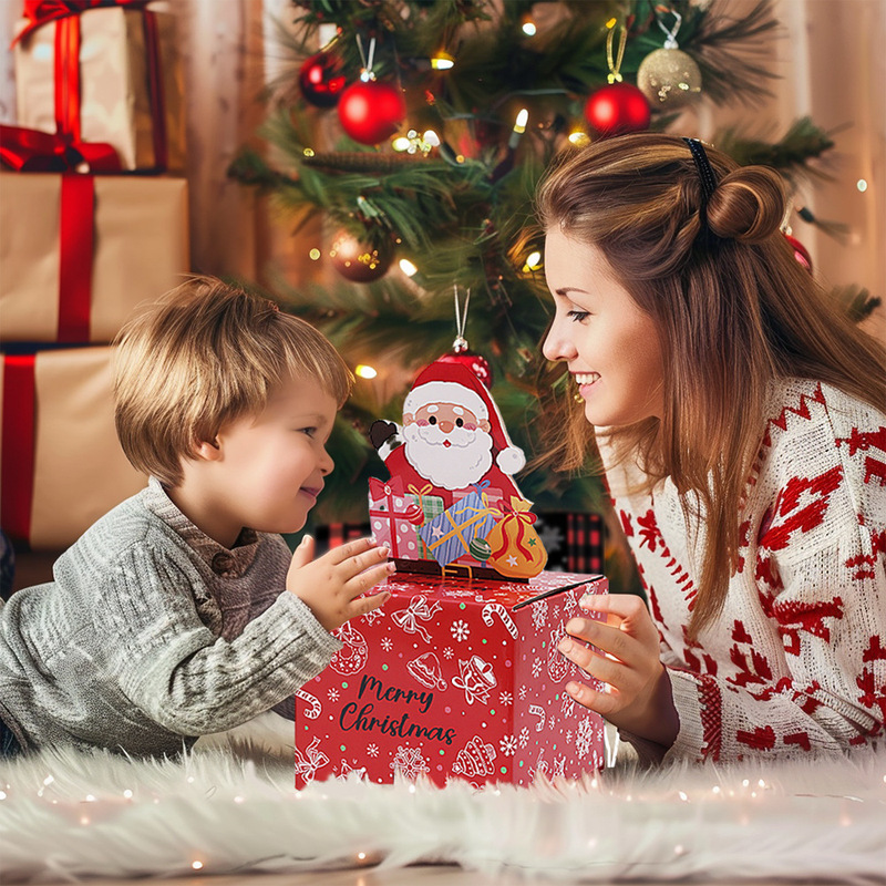 クロスボーダークリスマス現金引き出しギフトクリエイティブクリスマスパーティーパーティー装飾ギフトボックスキャンディーボックスメーカー|undefined