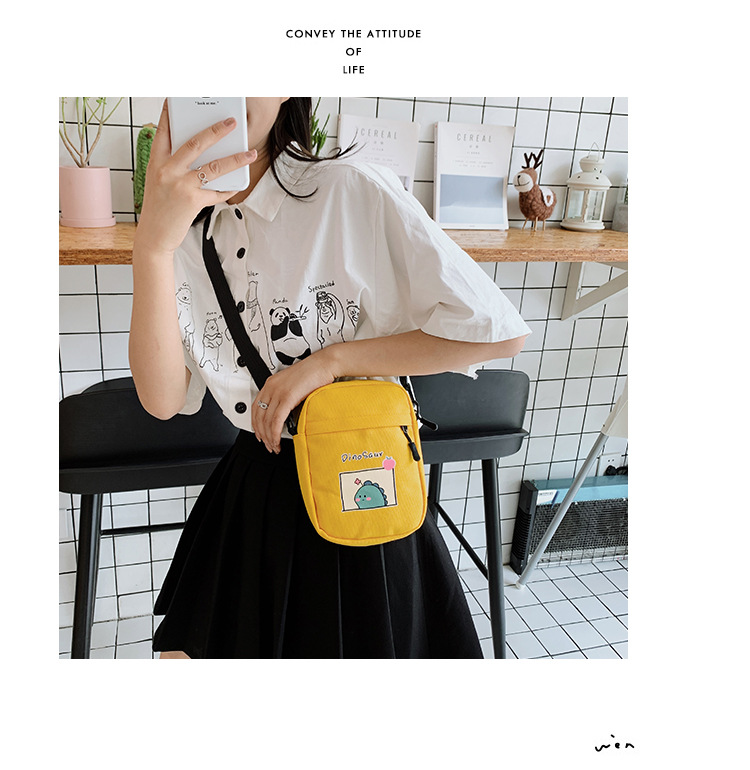 Summer small crossbody bag for girls, new small square crossbody bag for women, Japanese style small crossbody bag, casual retro style crossbody bag undefined