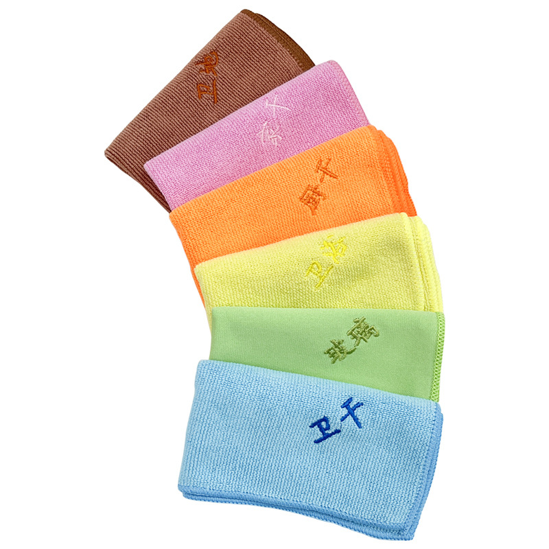 Juego de 6 paños de limpieza para tareas domésticas (30*30 cm))