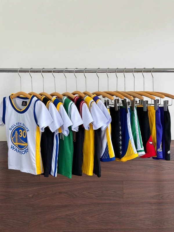 子供用半袖ダミー2着バスケットボール服セット小学生演出トレーニングスポーツウェア【2点アップ】|undefined