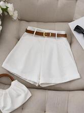 A 20151 High Waist White Shorts ������ɫ�̿� �羳ŷ��