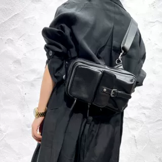 真皮女包手工头层牛皮胸包马鞍包单肩包斜挎包男女款