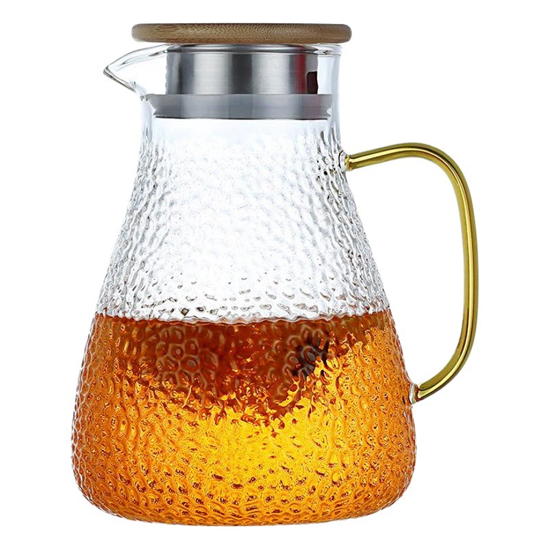 Оптовая Продажа с фабрики японский молоток узор бутылка холодной воды стекло бутылка холодной воды летний чайник горячая и холодная большая емкость лимонная чашка