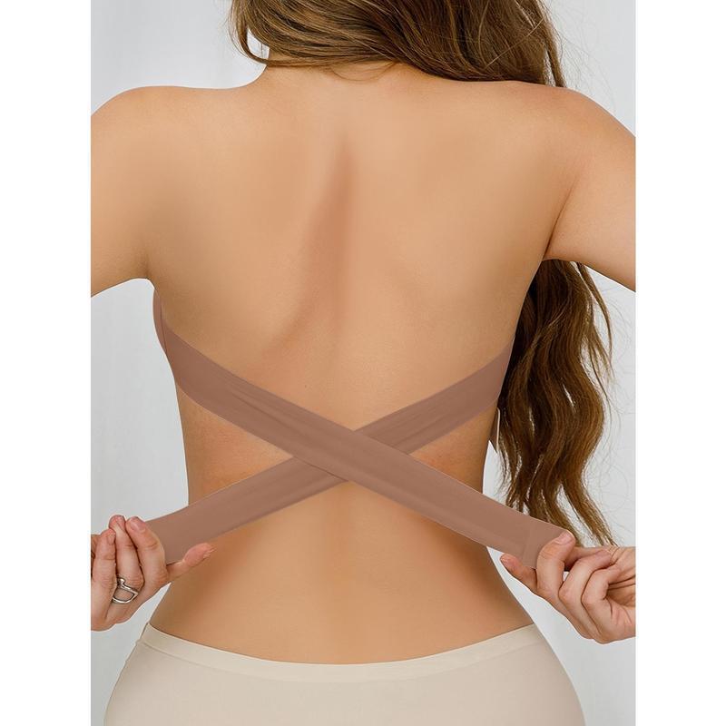 O7759 Dropshipping Aliexpress Cross-Border New Style Girls' Bra with Side Buckle, Sexy Off-Shoulder, Wireless