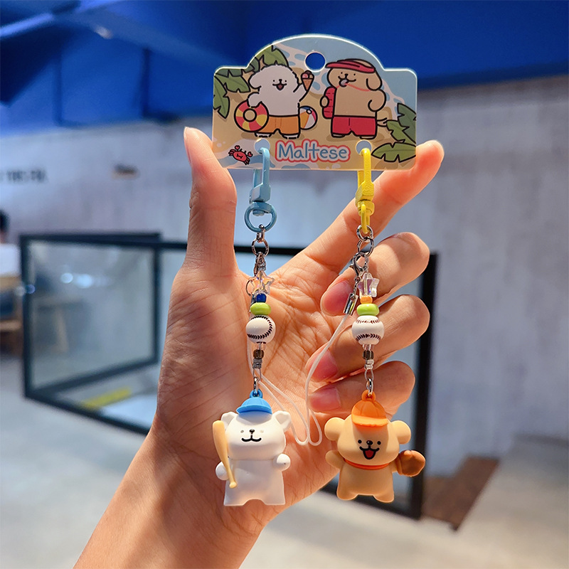 정품 귀여운 라인 강아지 - 야구 스타일