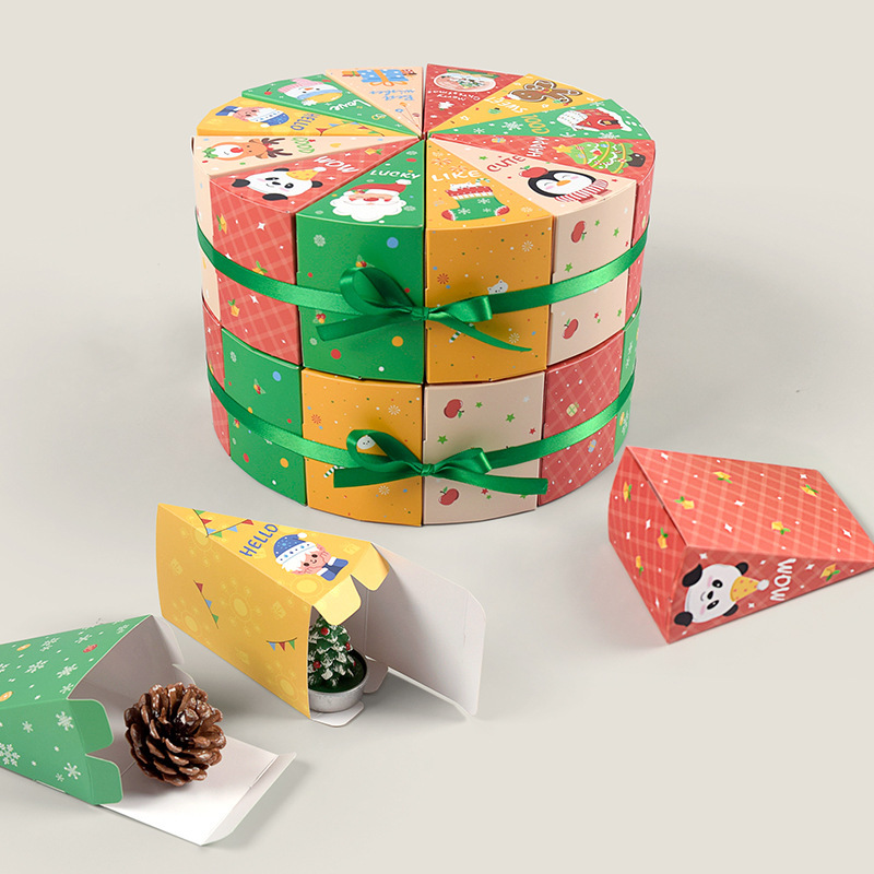 クロスボーダークリスマスカレンダー楽しいギフトボックス既製の自家製サプライズパーティーパッケージボックス (12 個/パック)|undefined