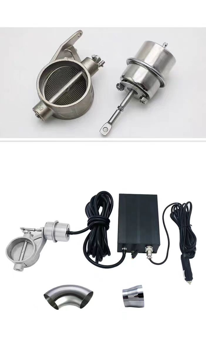 Car Exhaust Pipe Modified Sports Car Sound Wave Vacuum Valve Suction Pull Bag Pneumatic Remote Control Valve Drive Pull Bag
