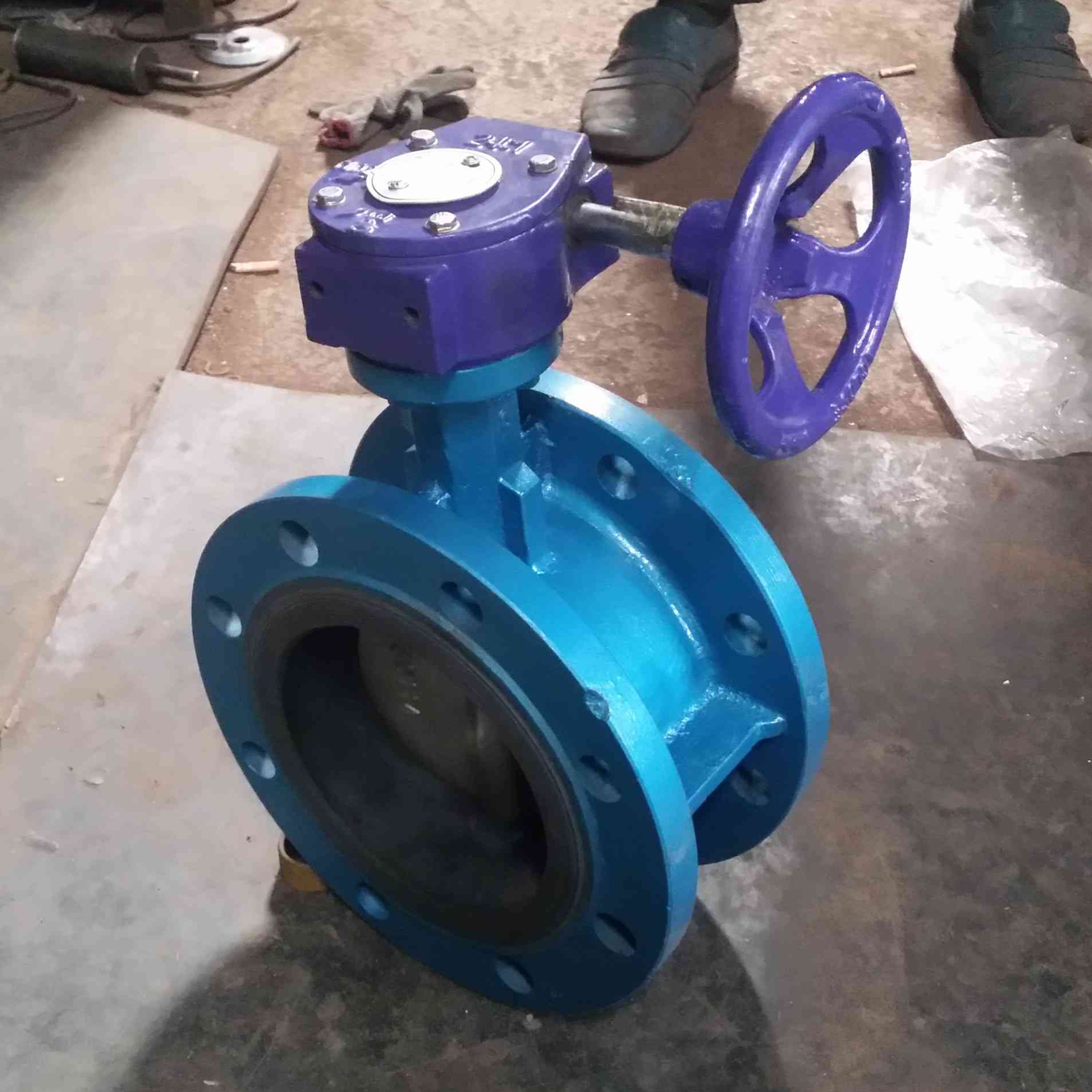 气动不锈钢法兰蝶阀 D641F-10P衬氟蝶阀 软密封法兰蝶阀 气动蝶阀