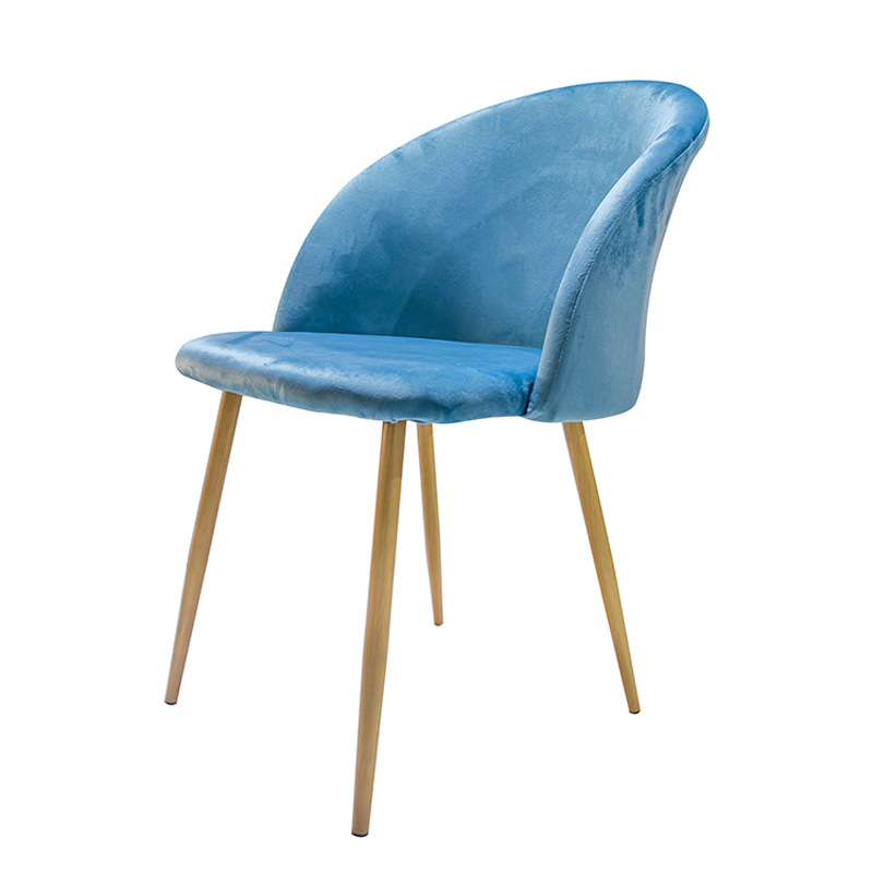 Silla de comedor nórdica simple seda de terciopelo respaldado silla de descanso silla de café silla de comedor silla de computadora doméstica silla de oficina
