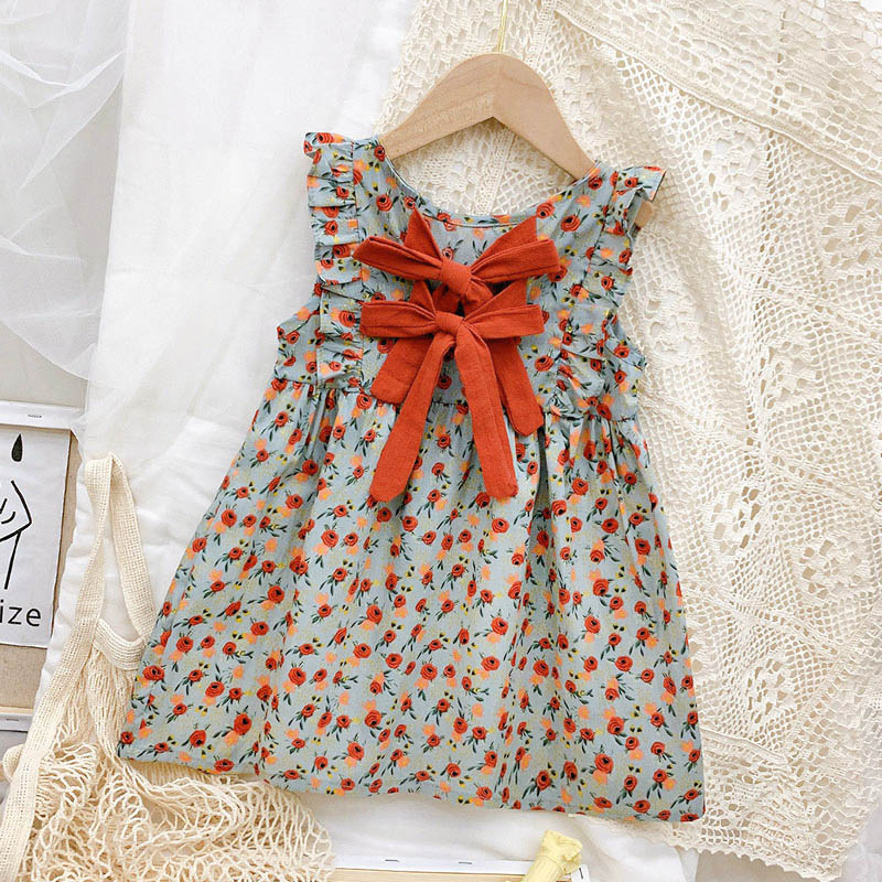 Girls' dresses 2021 summer new children'...