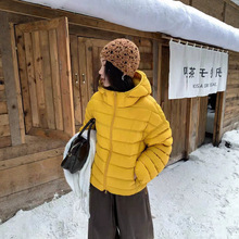 冬季女装新款米辛麦95白鸭绒连帽排骨羽绒服女9885不退换