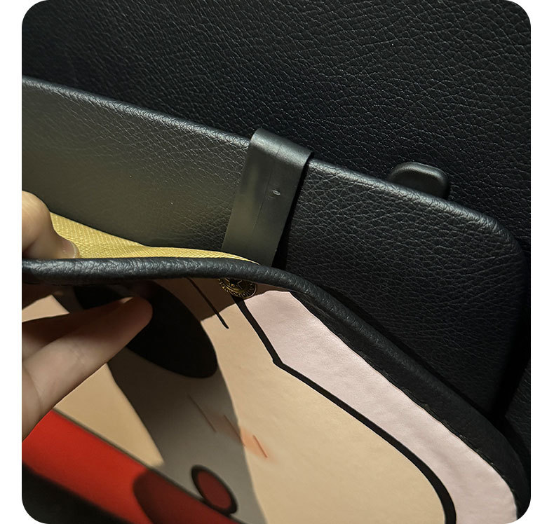 Crayon Shin-Chan Car Seat Back Anti-Kick Pad for Women Cute Car Leather Seat Back Anti-Fouling Pad Cartoon Protective Pad