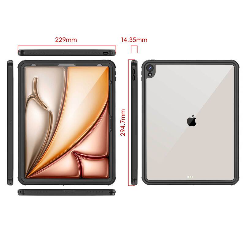 Fs Series iPad Air13 2024 (M2) Waterproof Protective Case for Tablet, All-Inclusive Anti-Fall Tablet Protective Case