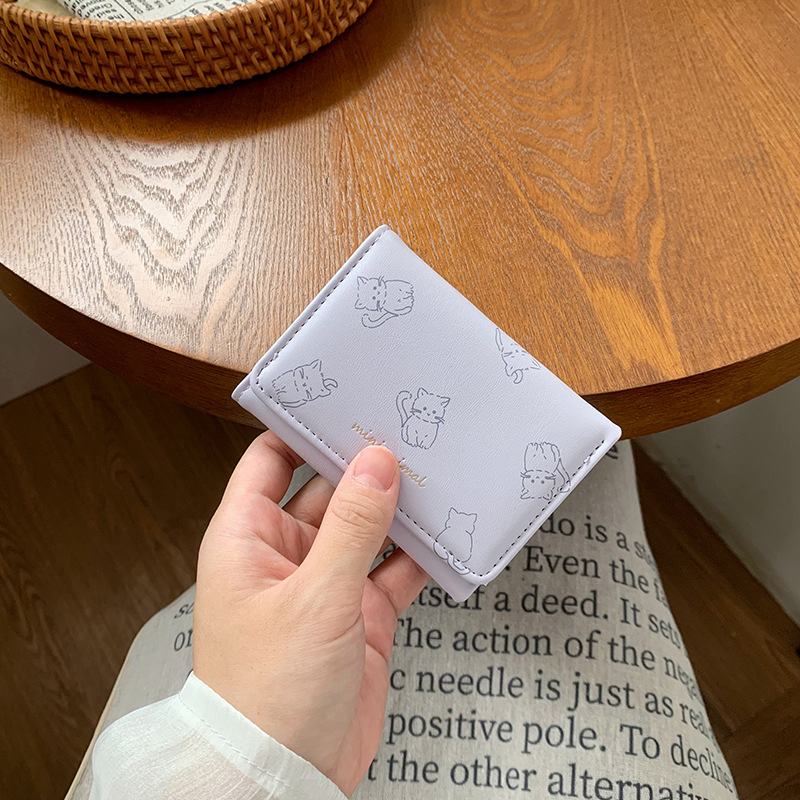 新款短款小三折学生女士钱包钱夹简约大容量韩系现货批发WALLET|undefined